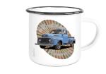 Emaille Tasse / Becher mit Motiv von Pickup ETaPu19