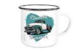 Emaille Tasse / Becher mit Motiv von Pickup ETaPu2