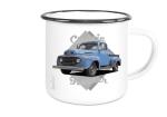 Emaille Tasse / Becher mit Motiv von Pickup ETaPu20