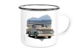 Emaille Tasse / Becher mit Motiv von Pickup ETaPu22