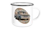 Emaille Tasse / Becher mit Motiv von Pickup ETaPu23