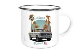 Emaille Tasse / Becher mit Motiv von Pickup ETaPu26