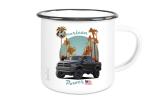Emaille Tasse / Becher mit Motiv von Pickup ETaPu29