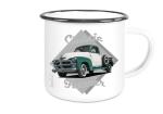 Emaille Tasse / Becher mit Motiv von Pickup ETaPu4