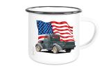 Emaille Tasse / Becher mit Motiv von Pickup ETaPu5