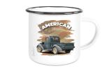 Emaille Tasse / Becher mit Motiv von Pickup ETaPu6