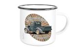 Emaille Tasse / Becher mit Motiv von Pickup ETaPu8
