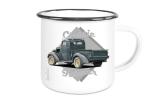 Emaille Tasse / Becher mit Motiv von Pickup ETaPu9