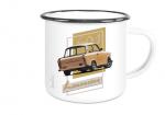 Emailletasse mit Motiv von Trabant ETaTr11