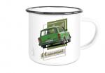Emailletasse mit Motiv von Trabant ETaTr13