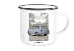 Emailletasse mit Motiv von Trabant ETaTr17