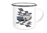 Emailletasse mit Motiv von Trabant ETaTr28