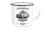 Emailletasse mit Motiv von Trabant ETaTr31