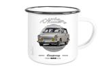 Emailletasse mit Motiv von Trabant ETaTr39