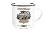 Emailletasse mit Motiv von Trabant ETaTr40