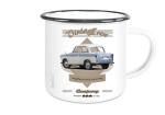 Emailletasse mit Motiv von Trabant ETaTr42