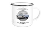 Emailletasse mit Motiv von Trabant ETaTr44