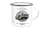 Emailletasse mit Motiv von Trabant ETaTr47