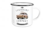 Emailletasse mit Motiv von Trabant ETaTr53