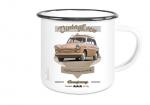 Emailletasse mit Motiv von Trabant ETaTr54