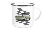 Emailletasse mit Motiv von Trabant ETaTr56