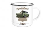 Emailletasse mit Motiv von Trabant ETaTr59