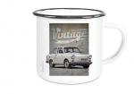 Emailletasse mit Motiv von Trabant ETaTr60
