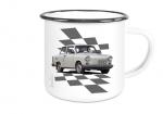Emailletasse mit Motiv von Trabant ETaTr63