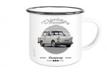 Emailletasse mit Motiv von Trabant ETaTr64