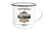 Emailletasse mit Motiv von Trabant ETaTr65