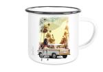 Emailletasse mit Motiv von Trabant ETaTr67