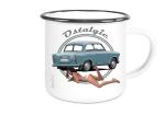 Emailletasse mit Motiv von Trabant ETaTr71