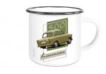 Emailletasse mit Motiv von Trabant ETaTr8