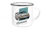Emailletasse mit Motiv von Trabant ETaTr9