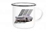 Emailletasse mit Motiv von Wartburg ETaWa16