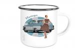 Emailletasse mit Motiv von Wartburg ETaWa18