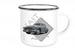 Emailletasse mit Motiv von Wartburg ETaWa21