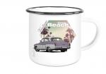 Emailletasse mit Motiv von Wartburg ETaWa25