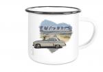 Emailletasse mit Motiv von Wartburg ETaWa27