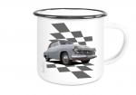 Emailletasse mit Motiv von Wartburg ETaWa36