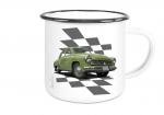 Emailletasse mit Motiv von Wartburg ETaWa39