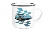 Emailletasse mit Motiv von Wartburg ETaWa40