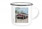 Emailletasse mit Motiv von Wartburg ETaWa42