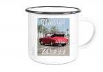Emailletasse mit Motiv von Wartburg ETaWa43