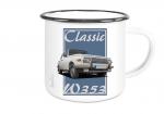 Emailletasse mit Motiv von Wartburg ETaWa44