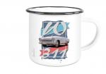 Emailletasse mit Motiv von Wartburg ETaWa49
