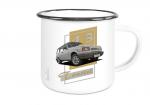 Emailletasse mit Motiv von Wartburg ETaWa54