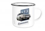 Emailletasse mit Motiv von Wartburg ETaWa55