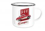 Emailletasse mit Motiv von Wartburg ETaWa56