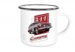 Emailletasse mit Motiv von Wartburg ETaWa57